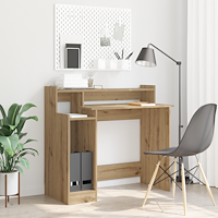 vidaXL Skrivbord artisan ek 97 x 45 x 90 cm Konstruerat trä