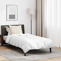 vidaXL Duntäcke Övrigt med kudde 2 pcs Vit 135 x 200 cm Dun