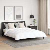 vidaXL Duntäcke Övrigt med kudde 3 pcs Vit 240 x 200 cm Dun