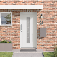 vidaXL Framdörr Vit 98 x 208 cm PVC