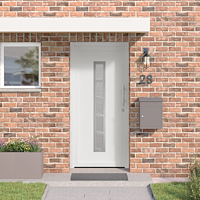 vidaXL Framdörr Vit 88 x 200 cm PVC
