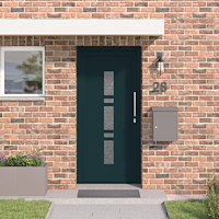vidaXL Ytterdörr Antracit 98 x 208 cm PVC