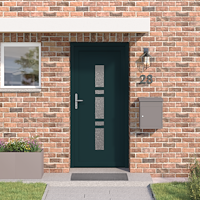 vidaXL Ytterdörr Antracit 108 x 208 cm PVC