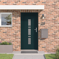 vidaXL Ytterdörr Antracit 98 x 208 cm PVC