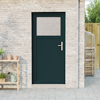 vidaXL Ytterdörr Antracit 98 x 198 cm PVC
