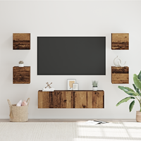 vidaXL TV-bänkset Övrigt med lagring med dörr 6 pcs Gammal trä Medium 120 x 30 x 30 cm