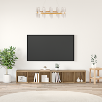 vidaXL TV-bänkset 2 pcs Artisan Ek 37 x 35 x 107 cm Konstruerat trä