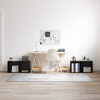 vidaXL TV-bänkset 2 pcs Svart ek 72 x 35 x 36.5 cm Konstruerat trä