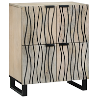 vidaXL Medielagringsskåp och hyllor Vit och svart 60 x 33.5 x 75 cm