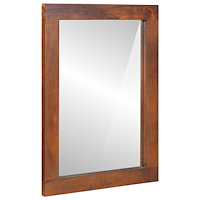vidaXL Spegel Brun, silver 50 x 2.5 x 70 cm Massivt mangoträd, glas