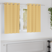 vidaXL Gardiner med gardiner 2 pcs Beige 140 x 140 cm Polyester