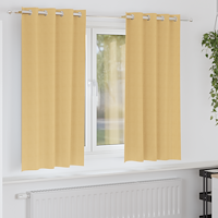 vidaXL Gardiner med gardiner 2 pcs Beige 175 x 140 cm Polyester