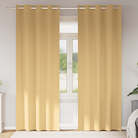 vidaXL Gardiner med gardiner 2 pcs Beige 225 x 140 cm Polyester