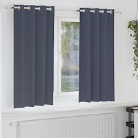 vidaXL Gardiner med gardiner 2 pcs Antracit 175 x 140 cm Polyester