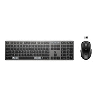 Hewlett-Packard HP 725 - sats med tangentbord och mus - flera enheter, uppladdningsbar, drivs av SuperCapacitor full size - tysk - svart...