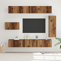 vidaXL TV-skåpset med hylla Övrigt med lagring med dörr 8 pcs Gammal trä 30.5 x 30 x 90 cm