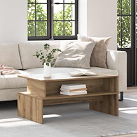 vidaXL Kaffeebord artisan ek 90 x 55 x 42.5 cm Konstruerat trä