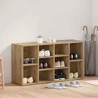 vidaXL Skobänk med hylla Övrigt artisan ek 103 x 30 x 55 cm Konstruerat trä