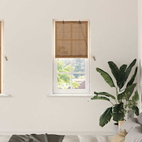vidaXL Fönsterpersienner & Gardiner Ljusbrun 60 x 160 cm Bambu