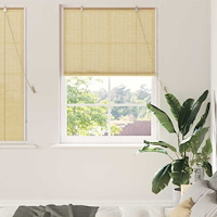 vidaXL Fönsterpersienner & Gardiner Naturfärg 120 x 160 cm Bambu