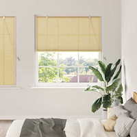 vidaXL Fönsterpersienner & Gardiner Naturfärg 150 x 160 cm Bambu