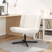 vidaXL Accentstol Grädde Tyg Mellan Ergonomisk Accentstol Fyrkantig