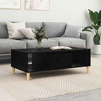 vidaXL med lagring med dörr Svart ek 103.5 x 60 x 35 cm Konstruerat trä