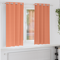 vidaXL Mörkläggningsgardiner med Ringar Terracotta Polyester