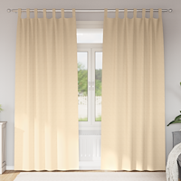 vidaXL Gardiner med gardiner 2 pcs Kräm 260 x 140 cm Polyester