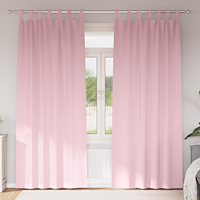 vidaXL Gardiner med gardiner 2 pcs Babyrosa 245 x 140 cm Polyester
