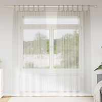 vidaXL Gardiner med gardiner 2 pcs Gräddvit 140 x 245 cm Polyester