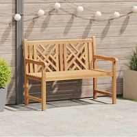 vidaXL Trädgårdsbänk Brun 228 x 60 x 90 cm Massivt teakträ