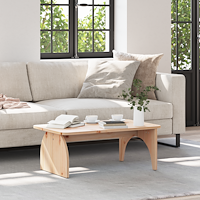 vidaXL Kaffeebord Naturlig 80 x 50 x 31 cm Massiv furu