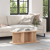 vidaXL Kaffeebord Naturlig 80 x 39.5 x 33.5 cm Massiv furu