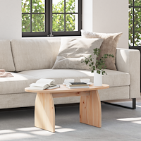 vidaXL Kaffeebord Naturlig 80 x 40 x 35 cm Massiv furu