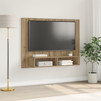 vidaXL Vägg TV Skåp Hantverks-ek 120 x 23.5 x 90 cm Konstruerat trä