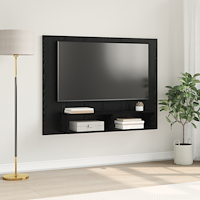 vidaXL Vägg TV Skåp Svart ek 120 x 23.5 x 90 cm Konstruerat trä