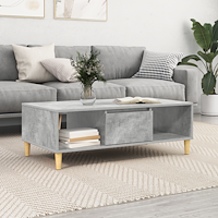 vidaXL med lagring med dörr Betonggrå 103.5 x 60 x 35 cm Konstruerat trä