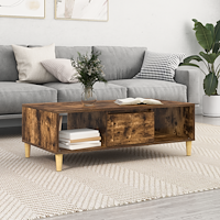 vidaXL med lagring med dörr Rökfärgad ek 103.5 x 60 x 35 cm Konstruerat trä