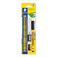 Staedtler A/S Studentset Pennor, linjal, sudd, vässare
