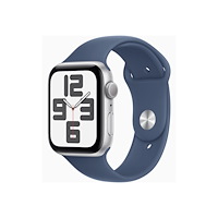 Apple Apple Watch SE (GPS) 2a generation - silveraluminium - smart klocka med sportband - denim - 32 GB