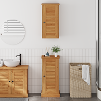 vidaXL Badrumsmöbelset 2 pcs Brun och Honung brun 37 x 34 x 80 cm