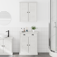 vidaXL Badrumsmöbelset 2 pcs Brun 67,5 x 34 x 80 cm Massiv furu