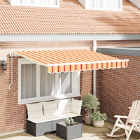 vidaXL Utfällbar markis Gul 300 x 200 cm tyg