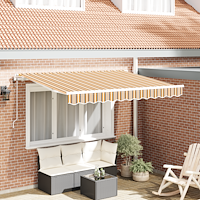 vidaXL Utfällbar markis Flerfärgsdesign 350 x 200 cm