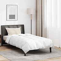 vidaXL Täcksats med kudde 2 pcs Vit 135 x 200 cm Dun