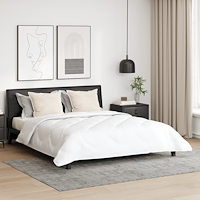 vidaXL Duntäcke med kudde 3 pcs Vit 200 x 220 cm Mikrofiber
