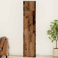 vidaXL Förvaringsskåp Gammalt trä 50 x 41 x 225 cm Konstruerat trä