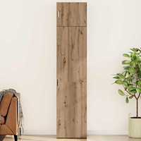vidaXL Förvaringsskåp artisan ek 50 x 41 x 225 cm Konstruerat trä