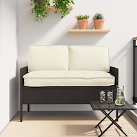 vidaXL Pallkuddset 3 pcs Kräm 50 x 120 x 12 cm 60 x 40 x 12 cm